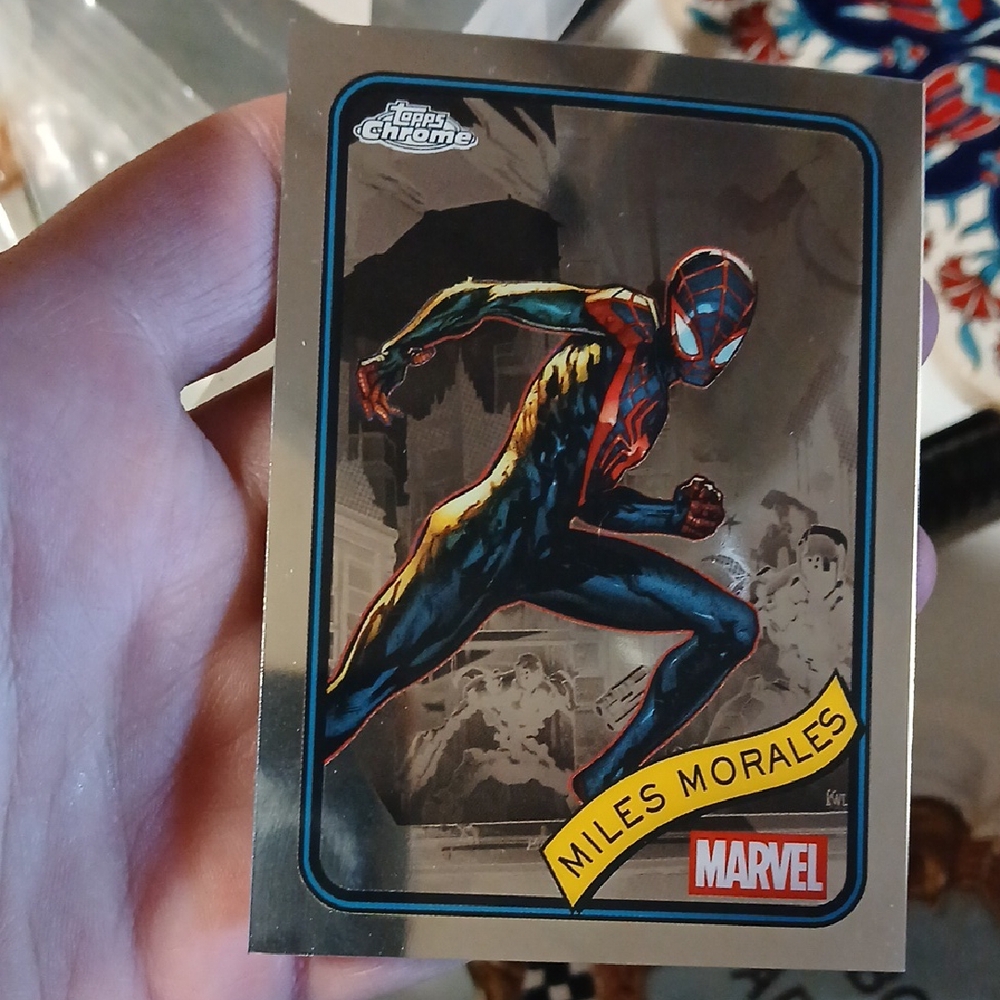 Marvel Topps Chrome Miles Morales Card  #176